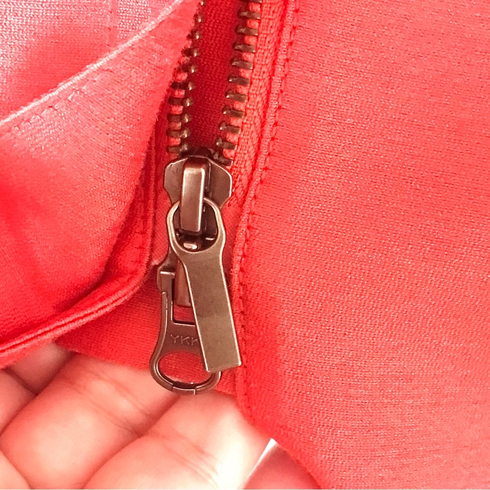 Banana Republic Retro Orange Two Way Zipper Long Sleeve Jacket - Picture 8 of 12